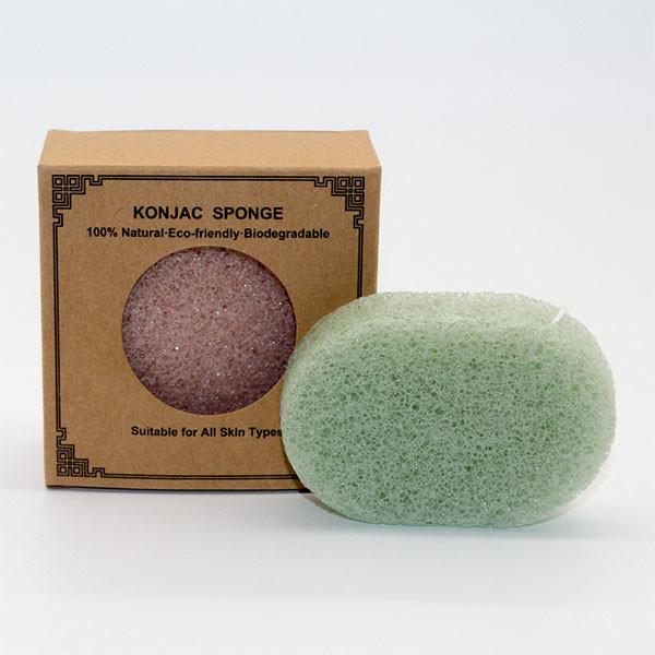 Buy cheap Microfiber Cosmetic Oval Konjac Cleansing Sponge No Stimulation from wholesalers