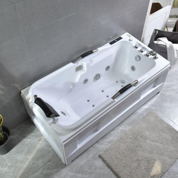 Buy cheap ODM White Bathroom Jacuzzi Soaking Tub Alcove Whirlpools Massage For 2 Person from wholesalers