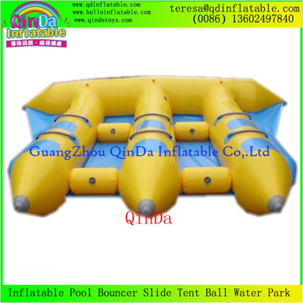 Buy cheap Good Price 0.9mm PVC Tarpaulin 6 Person Inflatable Fly Fish Boat/Flying Fishing Boat from wholesalers