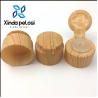 Buy cheap 28mm Flip Top Plastic Bottle Caps Cosmetic Packaging Natural Bamboo Bottle Container Head from wholesalers