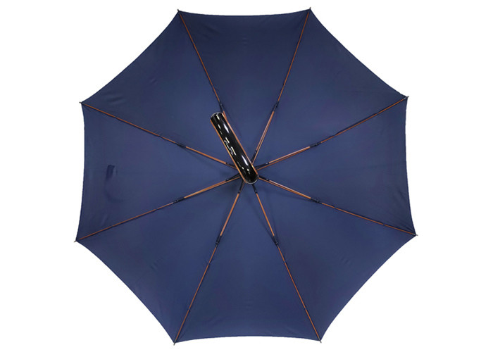 Adjustable Height Golden Stand Hiking Stick Umbrella , Walking Cane Umbrella For Climbing