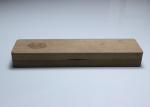 Unfinished Solid Wood Jewelry Box With Hinged Lid , Rectangle Rustic Wood