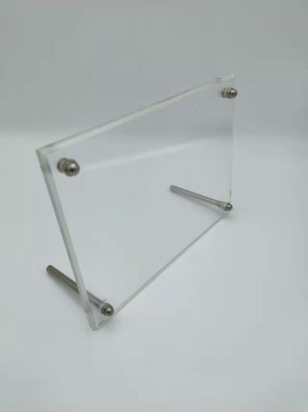 Buy cheap ODM Acrylic Photo Display Stands , Square Clear Photo Frame Stand from wholesalers