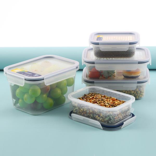 Buy cheap Transparent Seal Plastic Crisper Rectangle 350Ml 580Ml 1000Ml 2000Ml from wholesalers