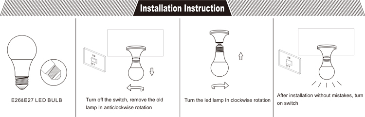 High quality 7w LED bulb E27 LED bulb lamp