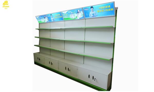 Buy cheap Durable Metallic Medicine Display Racks Wall Side 900x320x2000mm Size from wholesalers