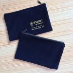 New products 2020 velvet zipper cosmetic bag with printing logo