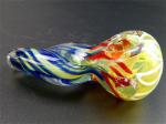 Handblown Colorful Glass Spoon Herb Water Smoking Oil Burner Bong 100g