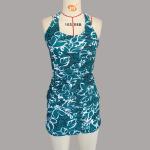 Hot Sale Racer Back Jungle Flower Digital Printing Women Wholesale Bathing Suits