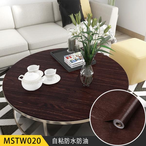 Modern Household Essential PVC Vinyl 3D Wood Wallpaper Sticker Wall Paper Roll