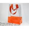 Buy cheap Vinyl Transparent PVC Gusset Bag Plastic Tote Shopping Bag For Packaging TPU Laser Makeup Handbag PVC Cosmetic Shopping from wholesalers
