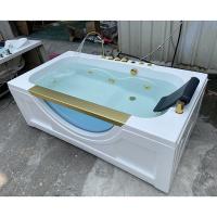 Buy cheap One Adult Person Fiberglass Jacuzzi Bathtub Bathroom Corner Whirlpool Massage product