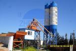 HZS75 High Efficiency Stationary Concrete Batching Plant, 750 L Cement Mixing