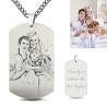 Buy cheap 3gram 1.96in Personalized Picture Pendant Necklace Stainless Steel Photo Necklace OEM from wholesalers