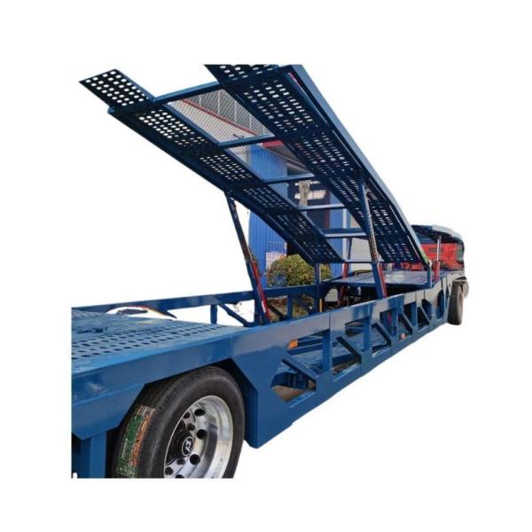 Buy cheap 12 Tire 2-Axle Air Suspension Car Trailer for Transporting 5 Cars Customized Semi-Trailer from wholesalers