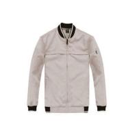 Buy cheap Beige Cotton Men's Bomber Jackets Knitted Ribbed Cuffs / Flight Jackets For Men product