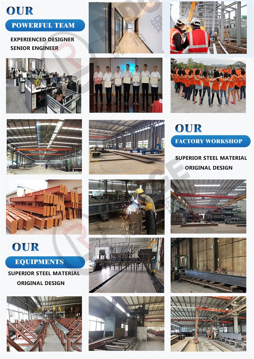 Pre Engineered Metal Building Construction , Prefab Light Steel Structure Workshop