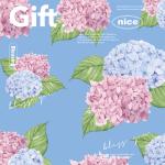 White Butterfly Orchid Hydrangea Florist Wrapping Paper Sheets 58cm X 58cm