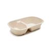 Buy cheap Two Compartment Biodegradable Container 25OZ Sugarcane Bagasse Clamshell Take Out Box from wholesalers