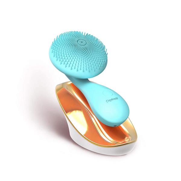 Buy cheap 300mAh Blue Silicone Facial Cleansing Brush Electric from wholesalers