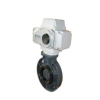 Buy cheap UPVC Plastic Wafer Type Butterfly Valve Electricity Modulated Control product