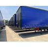 Buy cheap 8.5t Steel Grade PVC Fabric Dry Van Cargo Curtain Side 3 Axle Semi-Trailer for Hauling from wholesalers
