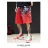 Buy cheap Digital Offset Printing Gradual Mens Red Boardshorts With Pockets from wholesalers