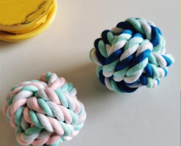 Buy cheap Interactive Cotton Rope Pet Toy Dog Grinding Toy Ball Training Tooth Cleaning from wholesalers