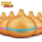 50ml/H 12W 300ml Wood Grain Essential Oil Diffuser