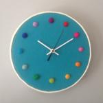 Felt Round Laser Logo Large Wall Clocks Home Decoration Products 12mm Sheet