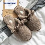 Open Heel Woman Furry Slippers EUR36 - 41 For Home