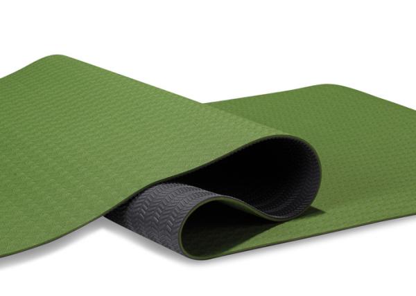 Buy cheap Dark Green TPE Yoga Mat Standard Thickness 4mm / 6mm Anti Slip Surface from wholesalers