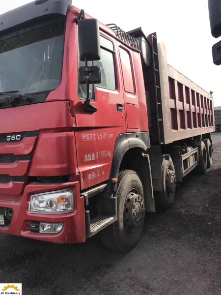 Buy cheap Howo 12 Tyres 8*4 2nd Hand Tipper Trucks With Original Factory Painting from wholesalers