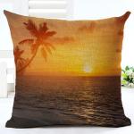 Beach Throw Pillow Covers Seaside Tropical Coconut Palm Beach Chair Summer