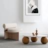 Buy cheap Fabric Leisure Chair Teddy Wood Frame Plush Leisure Chair from wholesalers