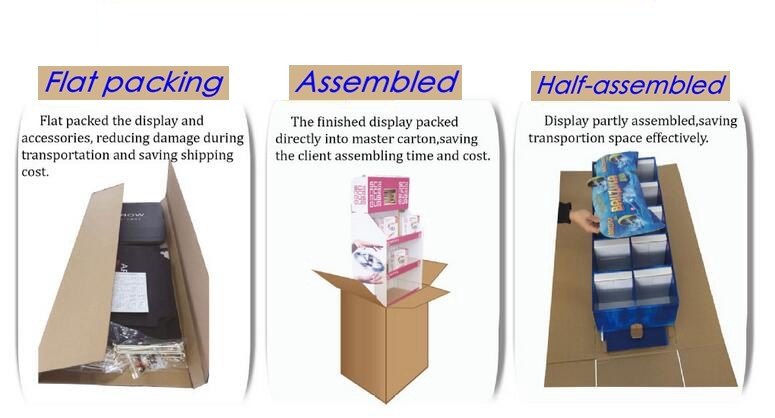 Recyclable Cardboard Shelf Bins For Kitchen Intergredient Easy Assembly