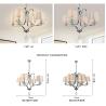 Buy cheap Contemporary metal chandelier with K9 crystal ball for hotel lighting (WH-MI-21) from wholesalers