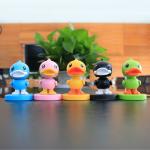 PVC Bobbing Head Dolls , Duck Bobblehead For Car EN71 ASTM Standard