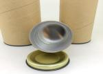 Anti - Rust Paper Tube Packaging With Metal Lid / Tea Tin Paper Cylinder