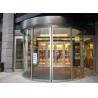 Buy cheap Luxurious building entrance Automatic curved sliding door Of Aluminium / steel frame from wholesalers