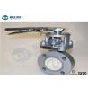 Buy cheap Ceramic Seat Wafer Type Butterfly Valve Cavitation Resistant With Manual Lever from wholesalers