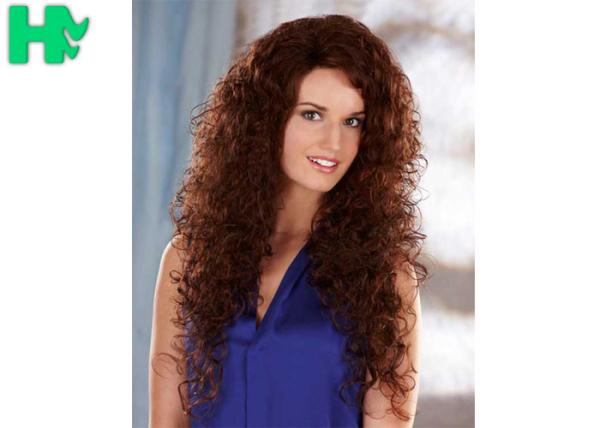 Buy cheap Hot Sale New Stylish Elegant Top Quality Low Price Long Curly Synthetic Hair Wig from wholesalers