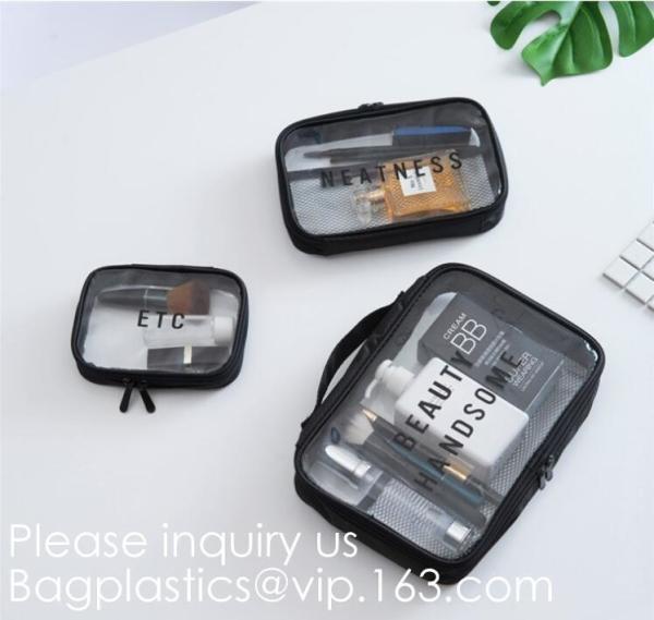 Buy cheap Travel Transparent Toilet Pvc Cosmetic Bag Clear Easy-Carry Makeup Pouch,Large Capacity Beautiful Cute PVC Cosmetic Pouc from wholesalers