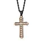 In Stock Stainless Steel Mens Womens Cross Necklace Lord's Prayer Pendant 3
