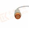Buy cheap 10 Pin Female IBP Invasive Blood Pressure Cable Siemens Draeger from wholesalers