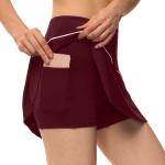 88% Polyester Women'S Athletic Skort Tennis Skirt With Pockets Shorts RGS