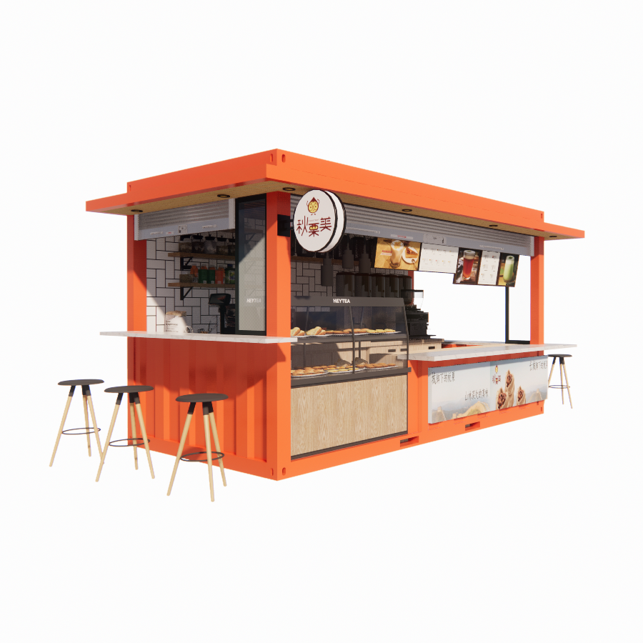 Modular Prefabricated Shipping Container Bar 2023 Top Design Wall 50/75/100mm Wave Sandwich Panel Bathroom