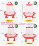 Plastic Automatic Handle Poultry Feeder 1.5kg 3kg 6kg 9kg For Chicken Farm