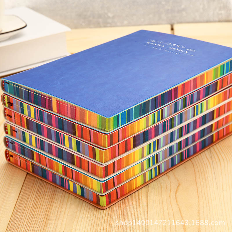 2 Colors Memo Pads Style Custom A5 Hardcover PU Leather Journal Planner Printing