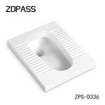 485X370X230mm Ceramic Squatting Pan Convenient Gravity Flushing